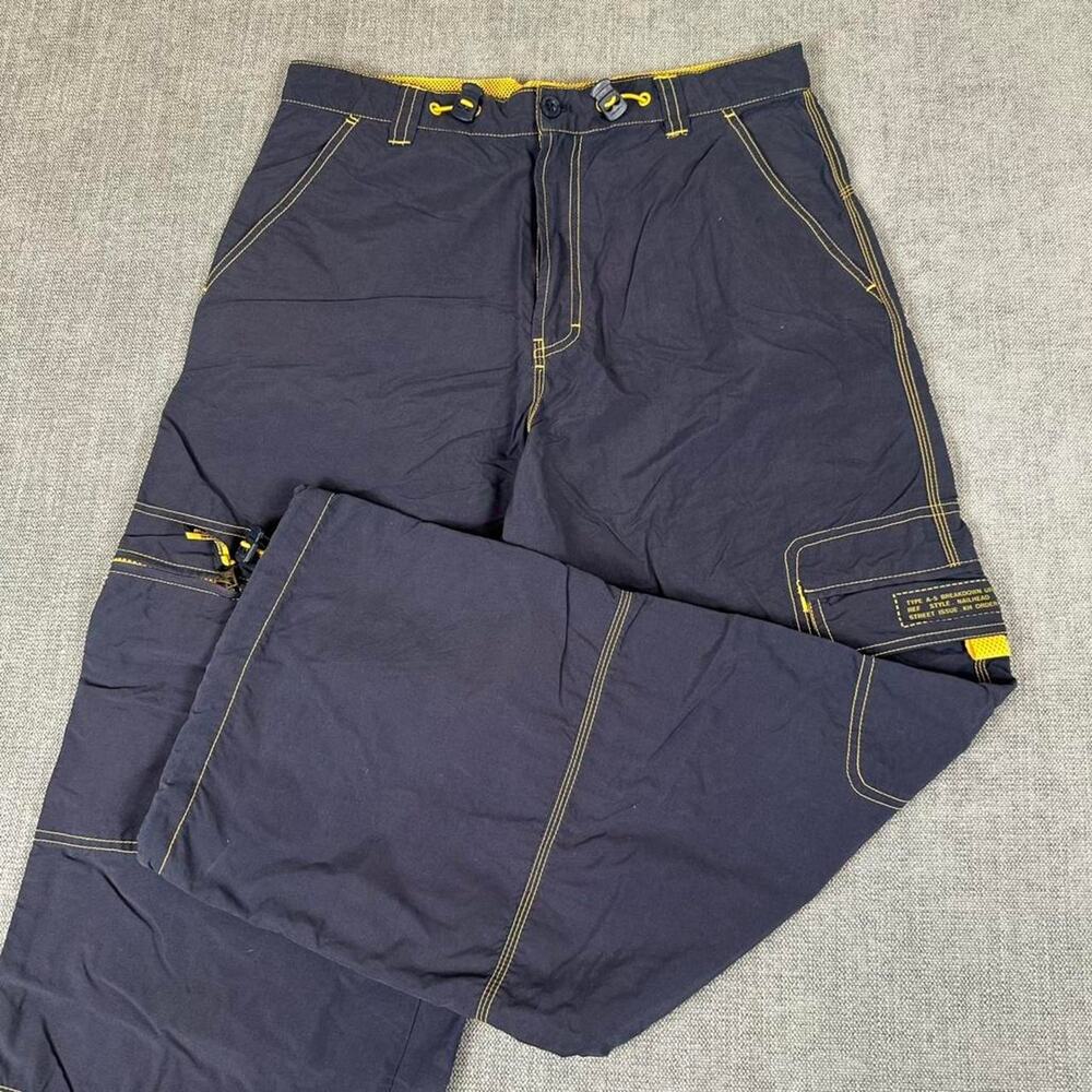 Y2K Breakdown navy super Baggy cargo pants